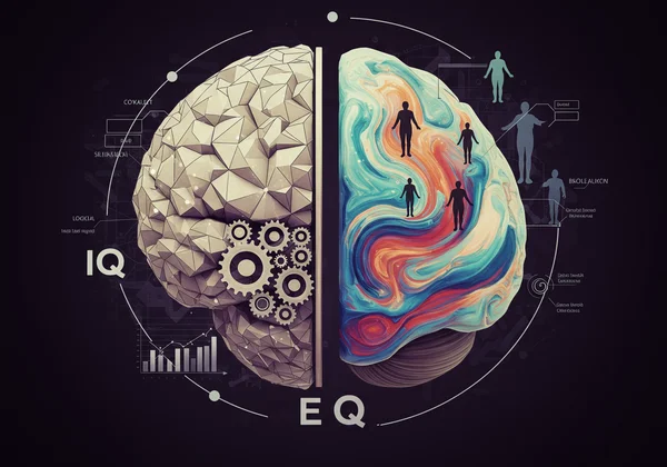 Balance between cognitive intelligence (IQ) and emotional (EQ)