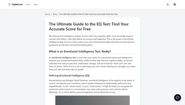 The Ultimate Guide to the EQ Test: Find Your Accurate Score for Free