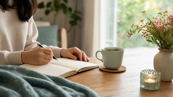 Notebook with emotion prompts