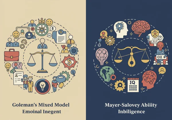 Goleman vs Mayer-Salovey EQ model comparison